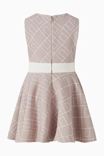 Monogram-print Dress