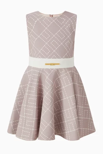 Monogram-print Dress