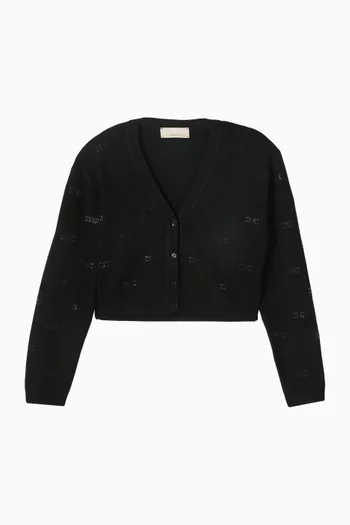 Logo Knit Cardigan