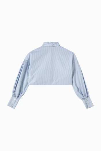 Cropped Shirt in Cotton