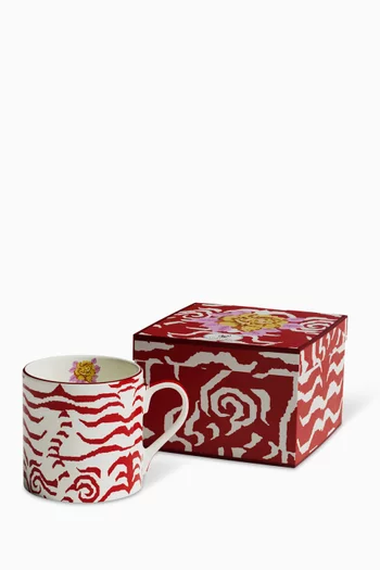 Indian Tiger Mug in Porcelain