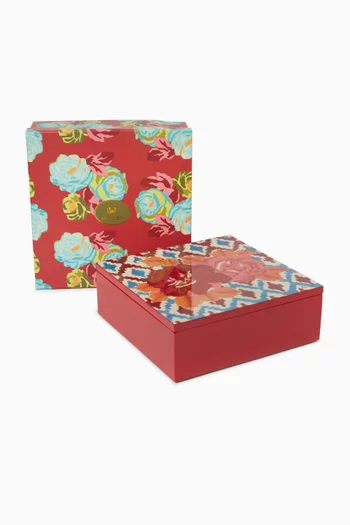 Hima Big Flower Maroon Pervinch Medium Box