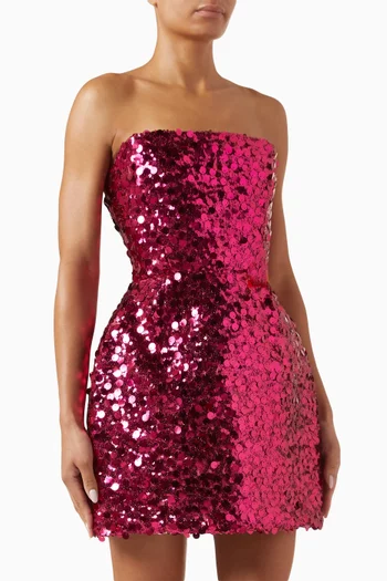 Maraya Sequin-embellished Mini Dress