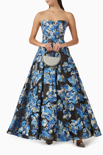 فستان كاساندرا بفتحة رقبة بلا حمالات