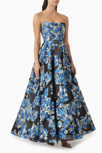 فستان كاساندرا بفتحة رقبة بلا حمالات