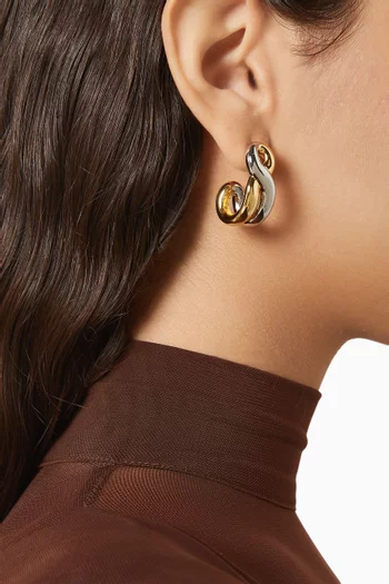 Odell Hoop Earrings in 12kt Gold-plated Brass