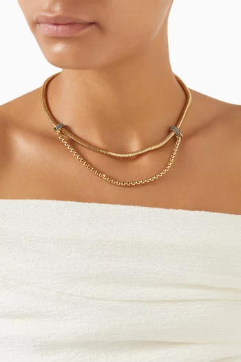 Venice Necklace in 12kt Gold-plated Brass