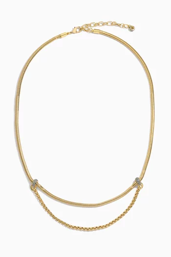 Venice Necklace in 12kt Gold-plated Brass