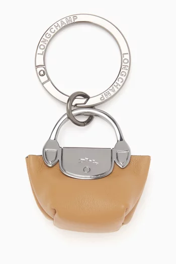 Le Pliage Xtra Keyring in Leather