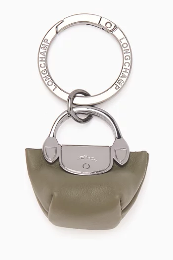 Le Pliage Xtra Keyring in Leather