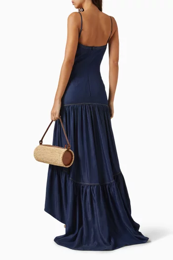Andres Otalora Dress in Tencel Denim