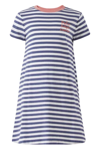 Logo Stripe Dress