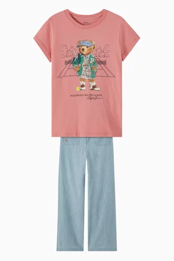Bear Logo T-shirt in Cotton-jersey