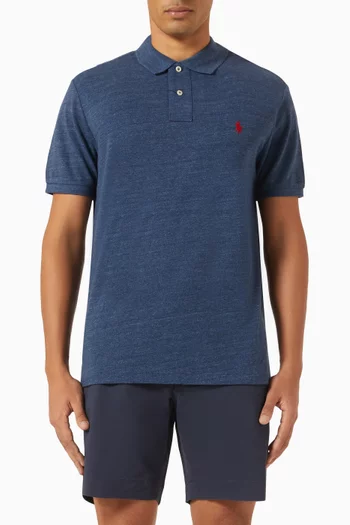 Logo Slim-fit Polo Shirt in Cotton