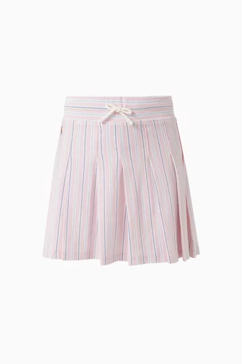 Stripe Skort in Cotton