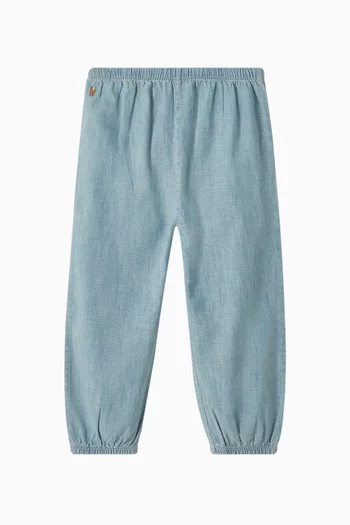Pony Logo Sweatpants in Denim