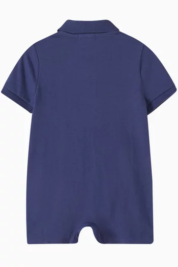 Logo Romper in Cotton