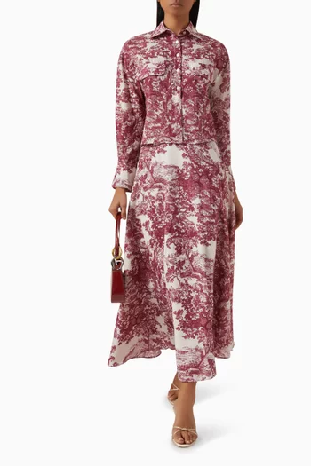 قميص مزين بنقشة