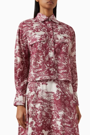 قميص مزين بنقشة