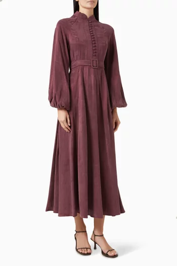 Gloria Belted Midi Dress