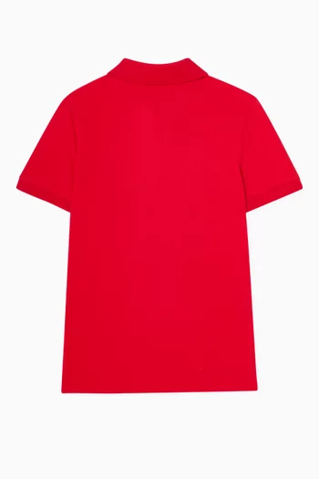 Logo Polo Shirt in Cotton