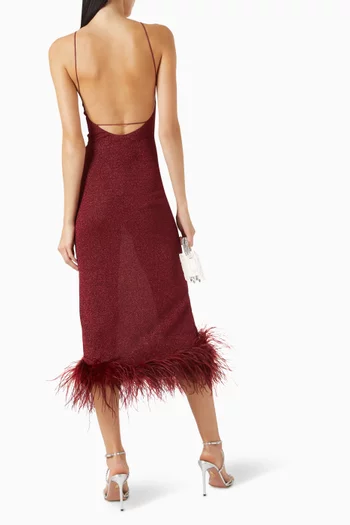 Lumière Plumage Maxi Dress