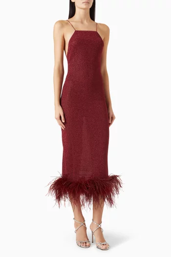 Lumière Plumage Maxi Dress