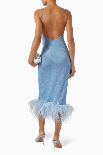 Lumière Plumage Maxi Dress