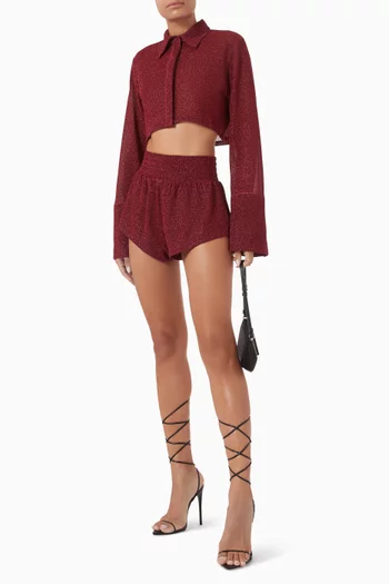 Lumiere Shorts in Lurex