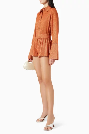 Glazed Lumiere Shorts in Lurex