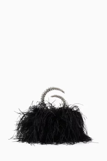 Karma Feather Clutch