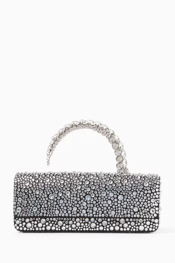 Malika Crystal Top-handle Clutch