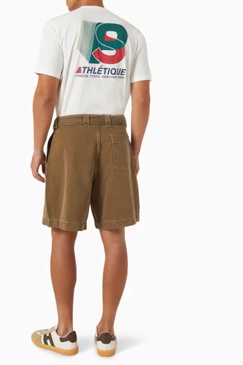 تي شيرت بطبعة Athlétique قطن