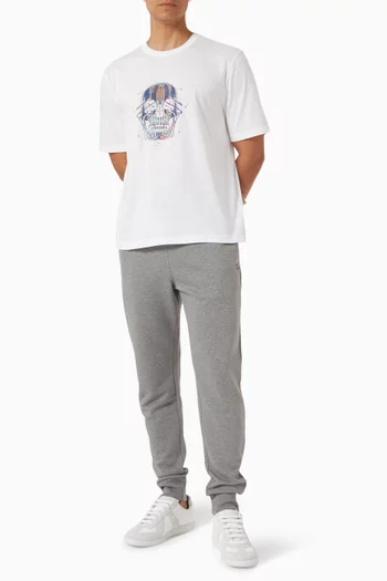 Painted Skull T-shirt in Cotton