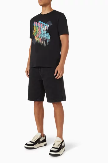 Bunny Repeat-print T-shirt in Cotton