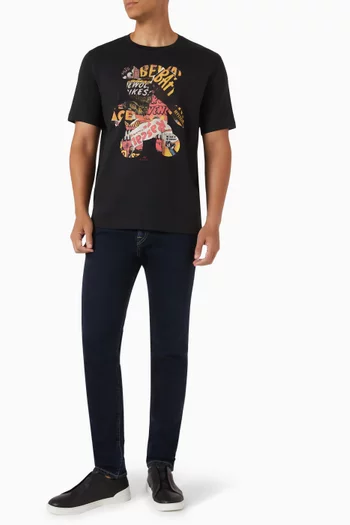 Bear Collage T-shirt in Cotton