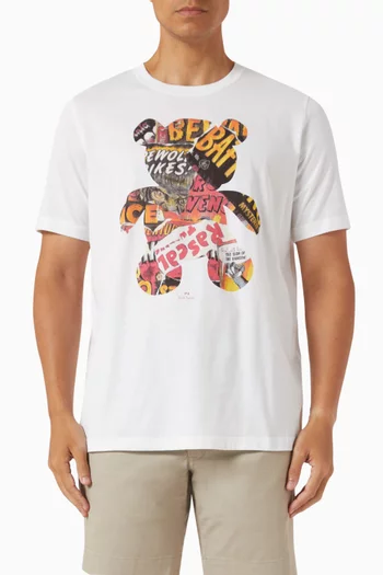 Bear Collage T-shirt in Cotton