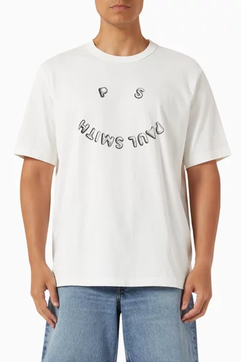 Happy Logo T-shirt in Organic Cotton
