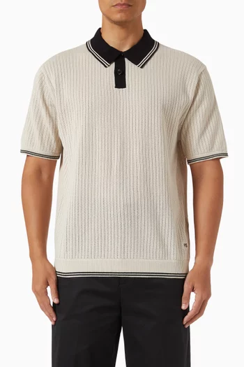 Knitted Polo Shirt in Organic Cotton