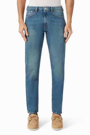 Tapered-leg Jeans in Organic Cotton Denim