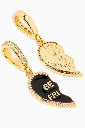Best Friends Pendant in 18kt Gold-plated Brass