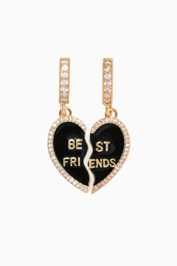 Best Friends Pendant in 18kt Gold-plated Brass