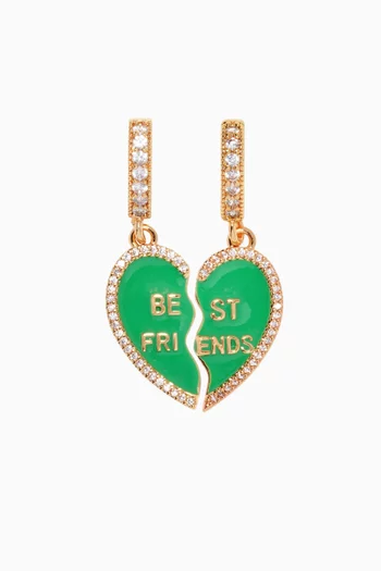 Best Friends Pendant in 18kt Gold-plated Brass