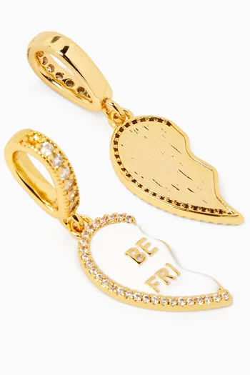 Best Friends Pendant in 18kt Gold-plated Brass