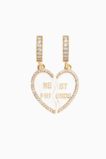 Best Friends Pendant in 18kt Gold-plated Brass