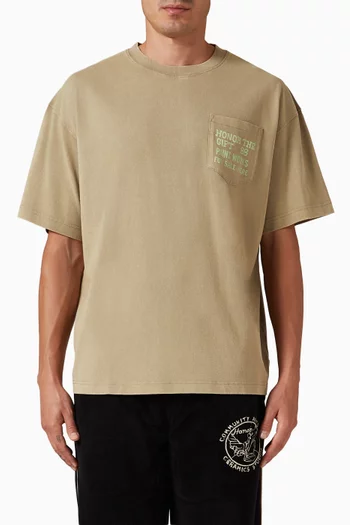 تي شيرت بعبارة Paint Works قطن