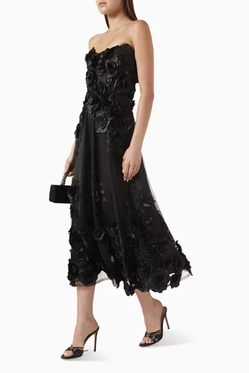 Aonia Floral-applique Dress