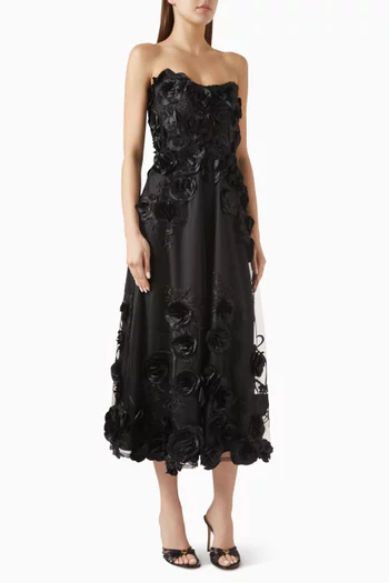 Aonia Floral-applique Dress