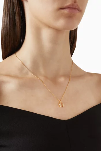 قلادة دريم بيج بدلاية نحاس بلون ذهبي