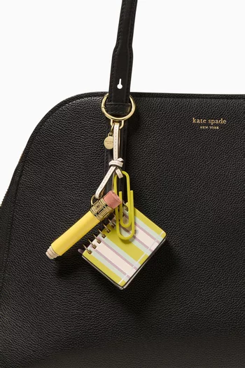 حلية حقيبة بتصميم قلم رصاص جلد